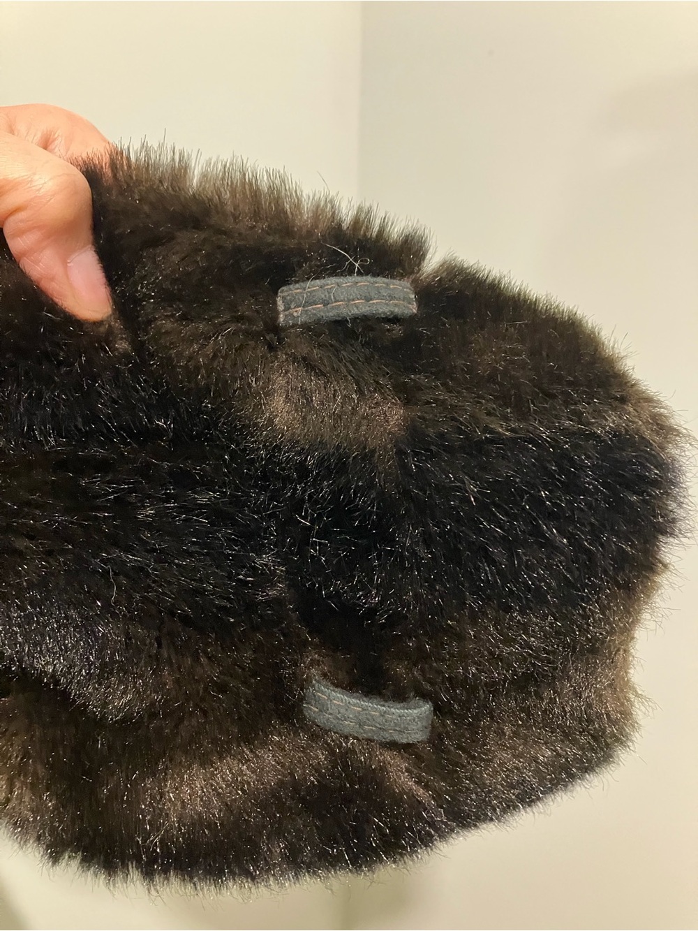 Vintage Faux Fur With Hood - Mid-Length - Black/Brown - Small - Picture 13 of 16